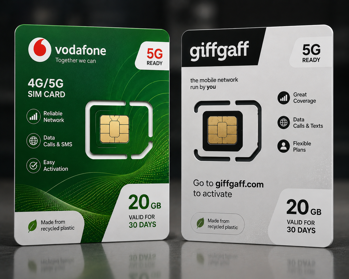 UK SIM Card – 5G Ready | UK Number & Mobile