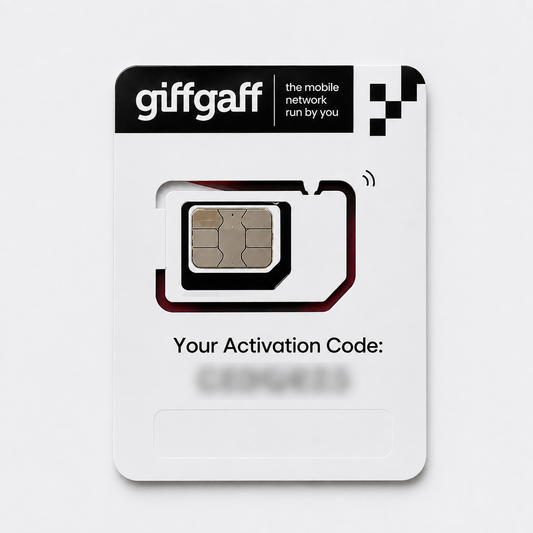 Giffgaff UK SIM Card – UK Number | 4G/5G Ready | Calls & Data